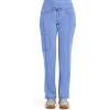 Cherokee Infinity Women Scrubs Pant Low Rise Straight Leg Drawstring 1123A(Ciel)