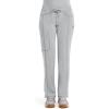 Cherokee Infinity Women Scrubs Pant Low Rise Straight Leg Drawstring 1123A(Grey)