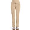 Cherokee Infinity Women Scrubs Pant Low Rise Straight Leg Drawstring 1123A(Khaki)