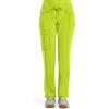 Cherokee Infinity Women Scrubs Pant Low Rise Straight Leg Drawstring 1123A(Lime Time)