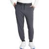 Cherokee Men’s Mid Rise Jogger Scrub Pants with 5 Pockets and Elastic Waistband CK132A(Pewter)