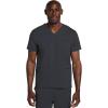 Cherokee Men’s V-Neck Scrub Top with 3 Pockets, High-Low Rounded Hem, and Back Yoke Seam for Comfort – CK719A(Pewter)