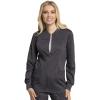 Cherokee Women Warm Up Scrubs Jacket Modern Classic Fit with Zip Front WW305AB(Pewter)