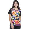 Tooniforms Women Scrubs Top V-Neck TF637(Bert and Ernie)