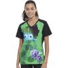 Tooniforms Women Scrubs Top V-Neck TF637(Flik and Dot)
