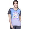 imageTooniforms Women Scrubs Top VNeck TF637Minions Rainbow