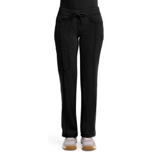 Cherokee Infinity Women Scrubs Pant Low Rise Straight Leg Drawstring 1123A(Black)