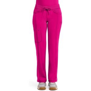 Cherokee Infinity Women Scrubs Pant Low Rise Straight Leg Drawstring 1123A(Carmine Pink)