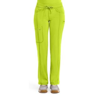 Cherokee Infinity Women Scrubs Pant Low Rise Straight Leg Drawstring 1123A(Lime Time)
