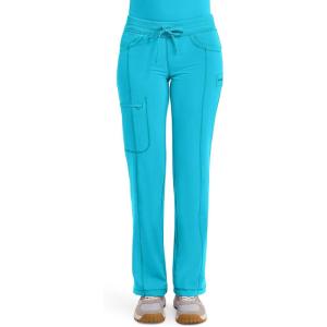 Cherokee Infinity Women Scrubs Pant Low Rise Straight Leg Drawstring 1123A(Turquoise)