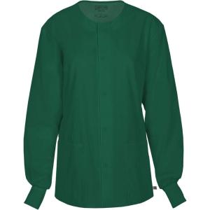 Cherokee Men’s Big Ww Flex with Certainty Unisex Snap Front Warm-up Jacket(Hunter)