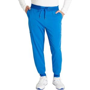 Cherokee Men’s Mid Rise Jogger Scrub Pants with 5 Pockets and Elastic Waistband CK132A(Royal)