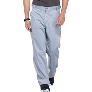 Cherokee Mens Scrub Pants with Cargo Pockets, Two-Way Stretch Modern fit Button Closure with Inside Drawstring Pants – WW140(Grey)