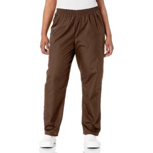 Cherokee Scrubs for Women Cargo Pant Natural Rise Tapered Pull-On Bottom with 4 Pockets , Fade Resistant Fabric – 4200(Chocolate)