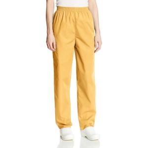Cherokee Scrubs for Women Cargo Pant Natural Rise Tapered Pull-On Bottom with 4 Pockets , Fade Resistant Fabric – 4200(Dandelion)
