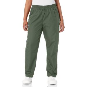 Cherokee Scrubs for Women Cargo Pant Natural Rise Tapered Pull-On Bottom with 4 Pockets , Fade Resistant Fabric – 4200(Olive)