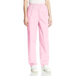 Cherokee Scrubs for Women Cargo Pant Natural Rise Tapered Pull-On Bottom with 4 Pockets , Fade Resistant Fabric – 4200(Pink Blush)