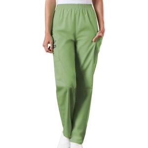 Cherokee Scrubs for Women Cargo Pant Natural Rise Tapered Pull-On Bottom with 4 Pockets , Fade Resistant Fabric – 4200(Sage Green)