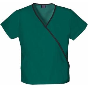 Cherokee Women’s 4800 Mini Mock Wrap Scrub Top(Hunter)