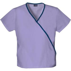 Cherokee Women’s 4800 Mini Mock Wrap Scrub Top(Orchid)