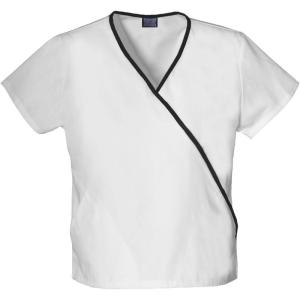 Cherokee Women’s 4800 Mini Mock Wrap Scrub Top(White)