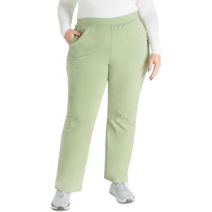Cherokee Women’s Scrub Pants, Mid-Rise Pull-On Straight Leg Bottom with 5 Pockets – CK136A(Cool Cucumber)