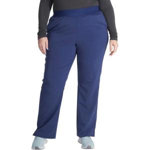 Cherokee Women’s Scrub Pants, Mid-Rise Pull-On Straight Leg Bottom with 5 Pockets – CK136A(Navy)