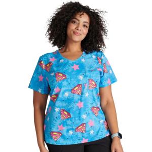 Tooniforms Nurse Gifts Women Scrubs Top Rounded V-Neck TF786(Symbol of Hope)