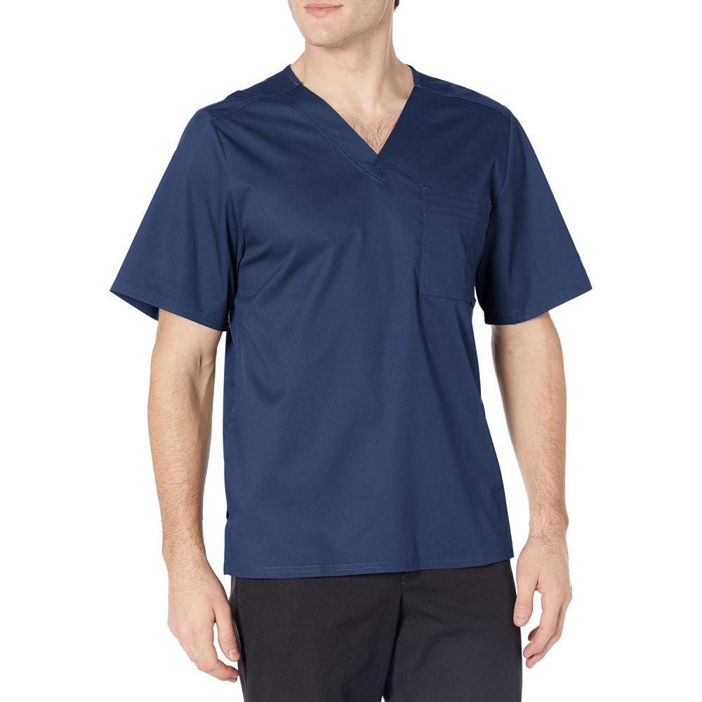 imageCherokee Luxe Men Scrubs Top Tuckable VNeck 1929Navy