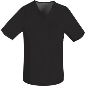 Cherokee Luxe Men Scrubs Top Tuckable V-Neck 1929(Black)