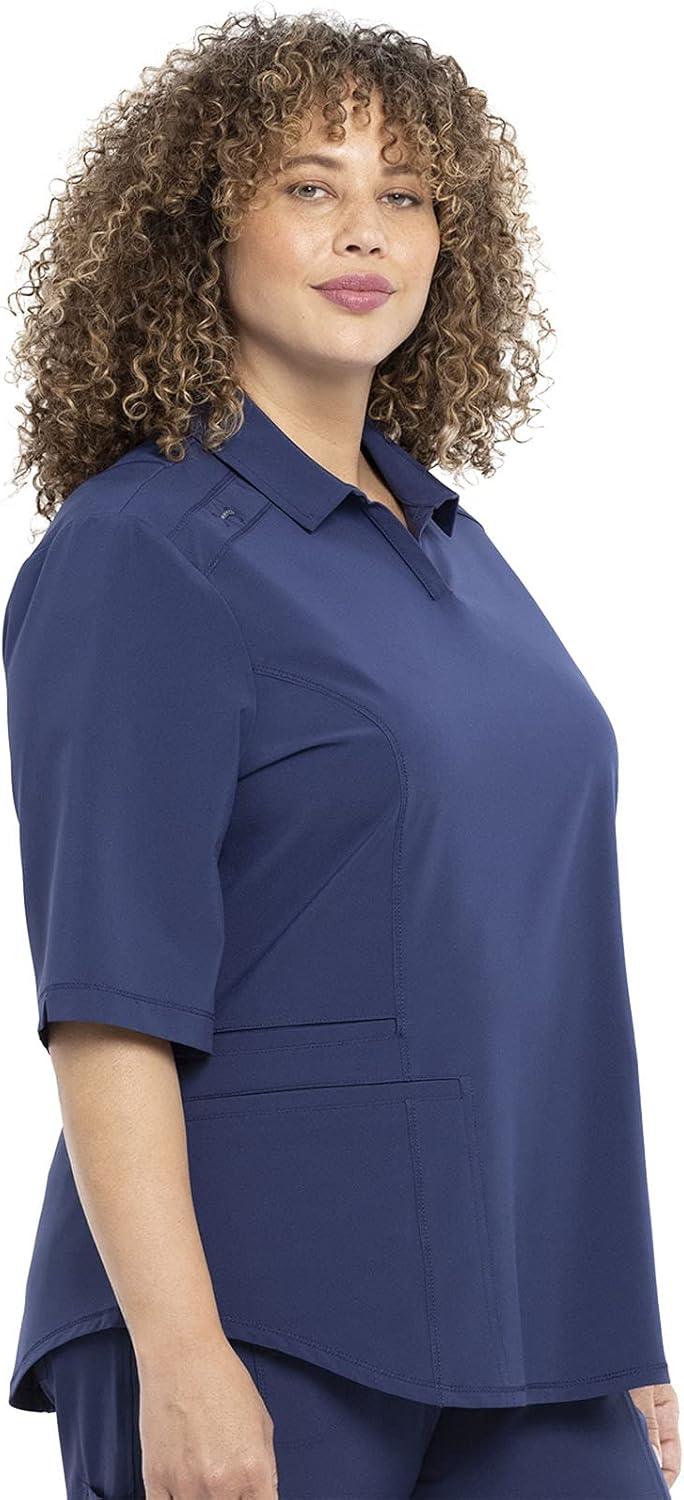 imageCherokee Infinity Women Scrubs Top Polo CK872ANavy