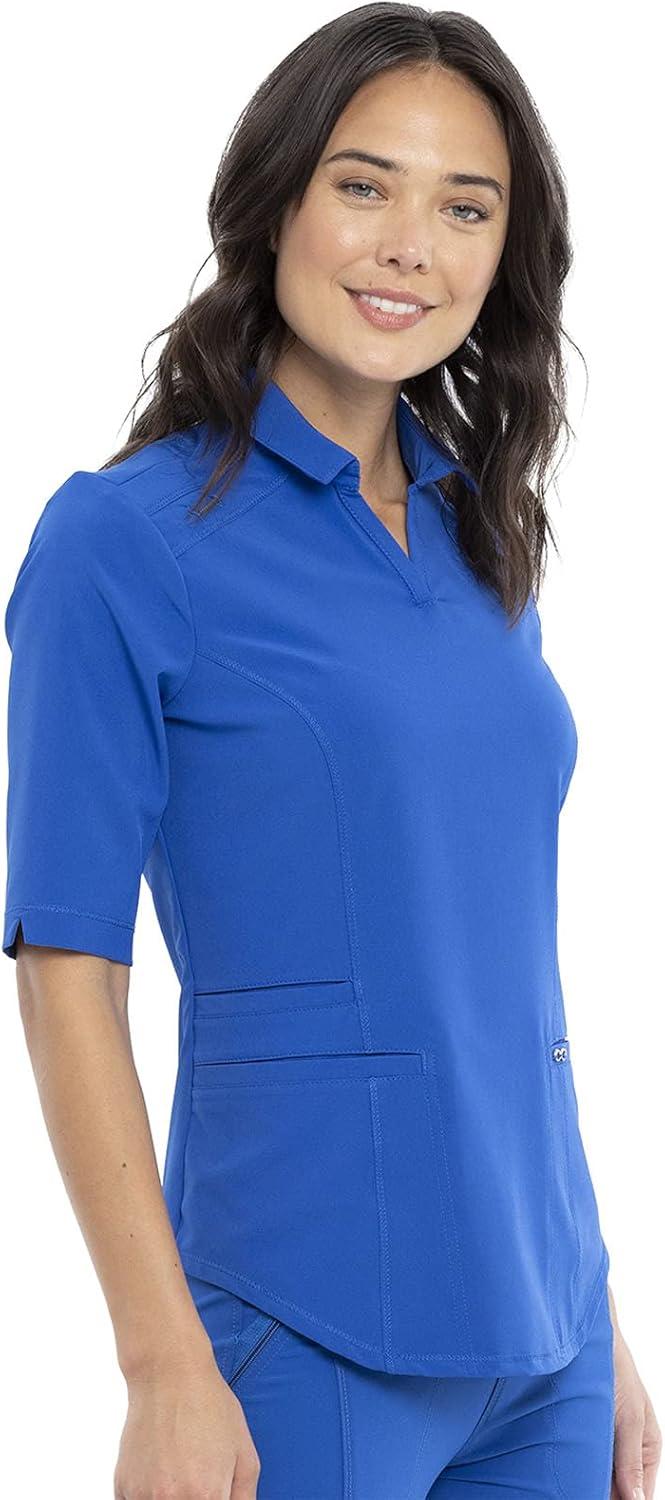 imageCherokee Infinity Women Scrubs Top Polo CK872ARoyal