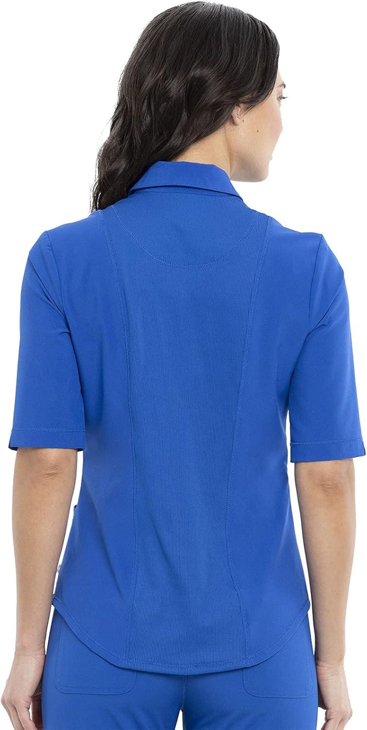 imageCherokee Infinity Women Scrubs Top Polo CK872ARoyal