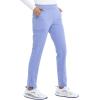 Cherokee Euphoria Women Scrubs Pant Mid Rise Tapered Leg Drawstring CK140A(Blue)