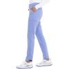 Cherokee Euphoria Women Scrubs Pant Mid Rise Tapered Leg Drawstring CK140A(Blue)