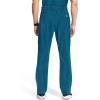 Cherokee Infinity Men Scrub Pants, 6 Pockets, Tapered Leg with Zip Fly Front and Inside Functional Drawstring Cargo – CK200A(Caribbean Blue)