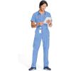 Cherokee Infinity Men Scrub Pants, 6 Pockets, Tapered Leg with Zip Fly Front and Inside Functional Drawstring Cargo – CK200A(Ciel)