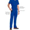 Cherokee Infinity Men Scrub Pants, 6 Pockets, Tapered Leg with Zip Fly Front and Inside Functional Drawstring Cargo – CK200A(Galaxy Blue)