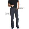 Cherokee Infinity Men Scrub Pants, 6 Pockets, Tapered Leg with Zip Fly Front and Inside Functional Drawstring Cargo – CK200A(Pewter)