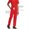 Cherokee Infinity Men Scrub Pants, 6 Pockets, Tapered Leg with Zip Fly Front and Inside Functional Drawstring Cargo – CK200A(Red)