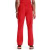 Cherokee Infinity Men Scrub Pants, 6 Pockets, Tapered Leg with Zip Fly Front and Inside Functional Drawstring Cargo – CK200A(Red)