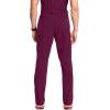 Cherokee Infinity Men Scrub Pants, 6 Pockets, Tapered Leg with Zip Fly Front and Inside Functional Drawstring Cargo – CK200A(Wine)