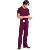 Cherokee Infinity Men Scrub Pants, 6 Pockets, Tapered Leg with Zip Fly Front and Inside Functional Drawstring Cargo – CK200A(Wine)
