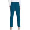 Cherokee Infinity Mens Drawstring Straight Leg Scrub Pants Mid Rise Zip Fly, 6 Pockets, Rib-Knit Waistband – IN200A(Caribbean Blue)