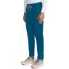 Cherokee Infinity Mens Drawstring Straight Leg Scrub Pants Mid Rise Zip Fly, 6 Pockets, Rib-Knit Waistband – IN200A(Caribbean Blue)