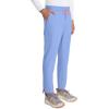 Cherokee Infinity Mens Drawstring Straight Leg Scrub Pants Mid Rise Zip Fly, 6 Pockets, Rib-Knit Waistband – IN200A(Ciel)