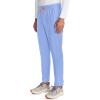 Cherokee Infinity Mens Drawstring Straight Leg Scrub Pants Mid Rise Zip Fly, 6 Pockets, Rib-Knit Waistband – IN200A(Ciel)