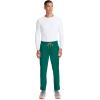 Cherokee Infinity Mens Drawstring Straight Leg Scrub Pants Mid Rise Zip Fly, 6 Pockets, Rib-Knit Waistband – IN200A(Hunter)