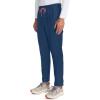 Cherokee Infinity Mens Drawstring Straight Leg Scrub Pants Mid Rise Zip Fly, 6 Pockets, Rib-Knit Waistband – IN200A(Navy)