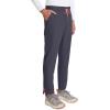 Cherokee Infinity Mens Drawstring Straight Leg Scrub Pants Mid Rise Zip Fly, 6 Pockets, Rib-Knit Waistband – IN200A(Pewter)